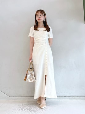 「アイテム（キーホルダー）」を使った、LILY BROWNさん（レディース・148cm）の夏コーディネート