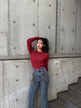 「MURUA（ムルーア）のアイテム」を使った、SAKURAさん（レディース・165cm）の夏コーディネート