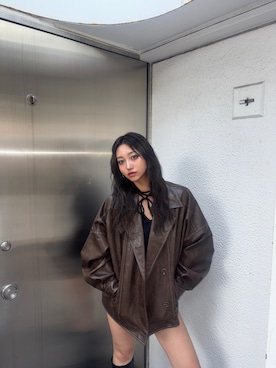 「MURUA（ムルーア）のアイテム」を使った、SAKURAさん（レディース・165cm）の夏コーディネート