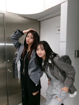 「アイテム（テーラードジャケット、その他）」を使った、SAKURAさん（レディース・165cm）の秋コーディネート