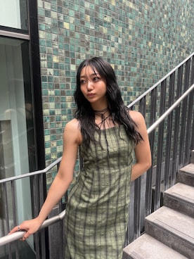 「MURUA（ムルーア）のアイテム（ワンピース）」を使った、SAKURAさん（レディース・165cm）の夏コーディネート