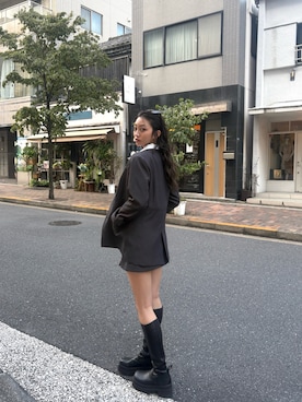 「MURUA（ムルーア）のアイテム（スカート）」を使った、SAKURAさん（レディース・165cm）の秋コーディネート