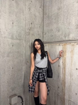 「MURUA（ムルーア）のアイテム（その他シューズ）」を使った、SAKURAさん（レディース・165cm）の秋コーディネート