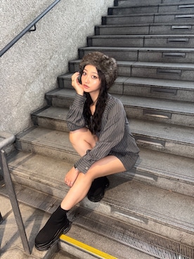 「MURUA（ムルーア）のアイテム」を使った、SAKURAさん（レディース・165cm）の夏コーディネート