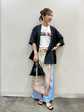 「CROSS FUNCTION（クロスファンクション）のアイテム」を使った、yun1oさん（レディース・158cm）の夏コーディネート