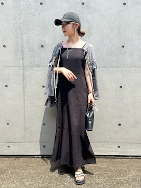 「Riberry（リベリー）のアイテム」を使った、yun1oさん（レディース・158cm）の夏コーディネート