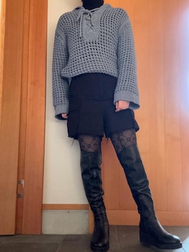 「アイテム（レッグウェア）」を使った、matuge15さん（レディース・150cm）の冬コーディネート