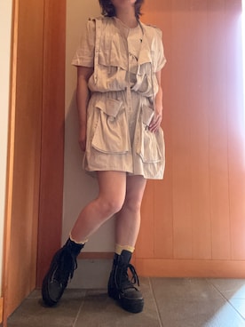 「アイテム（ソックス/靴下）」を使った、matuge15さん（レディース・150cm）の夏コーディネート