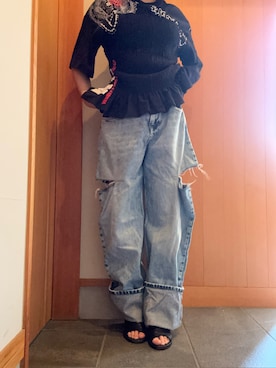 「低身長」｜matuge15さん（骨格ストレート・レディース・150cm）の夏コーディネート