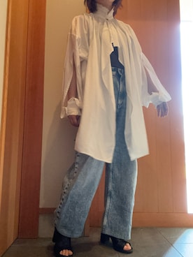 「低身長」｜「アイテム（キャミソール）」を使った、matuge15さん（レディース・150cm）の夏コーディネート