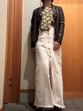 「アイテム（サスペンダー）」を使った、matuge15さん（レディース・150cm）の秋コーディネート