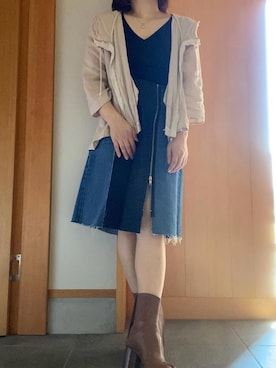 「アイテム（デニムスカート）」を使った、matuge15さん（レディース・150cm）の夏コーディネート