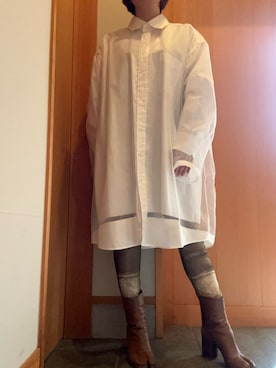 「アイテム（レッグウェア、グリーン系）」を使った、matuge15さん（レディース・150cm）の秋コーディネート