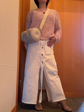 「アイテム（デニムスカート）」を使った、matuge15さん（レディース・150cm）の秋コーディネート