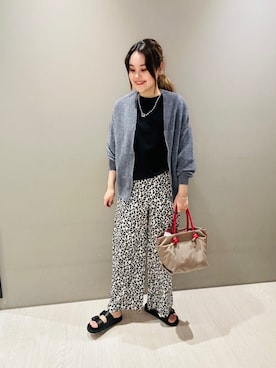 「アイテム（その他パンツ、イエロー系）」を使った、Marinさん（レディース・163cm）の夏コーディネート