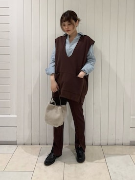 Marinさん（骨格ストレート・レディース・163cm）の秋コーディネート