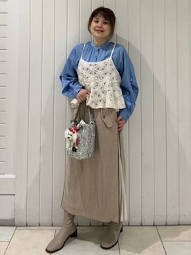 「アイテム（その他）」を使った、Marinさん（レディース・163cm）の秋コーディネート