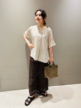 「アイテム（その他、パープル系）」を使った、Marinさん（レディース・163cm）の夏コーディネート