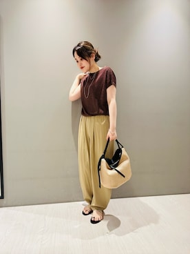 「ラメニット」｜Marinさん（レディース・163cm）の夏コーディネート