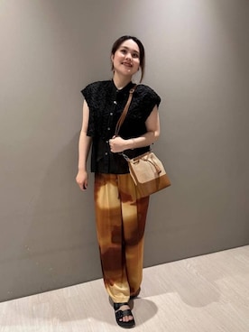 「アイテム（その他、パープル系）」を使った、Marinさん（レディース・163cm）の夏コーディネート