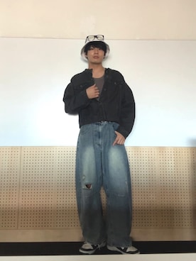 「アイテム（タンクトップ）」を使った、nichikaさん（メンズ・178cm・10代）の秋コーディネート