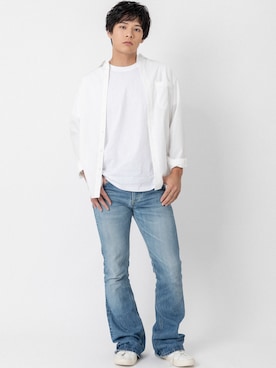 「Lee（リー）のアイテム」を使った、nichikaさん（メンズ・178cm）の秋コーディネート