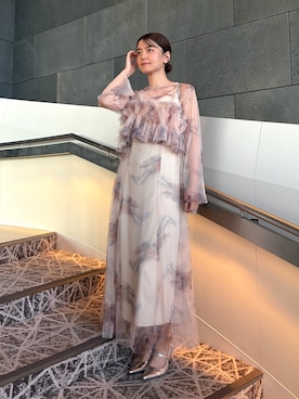 「ANDRESD（アンドレスド）のアイテム」を使った、ANDRESD staffさん（レディース・160cm）の夏コーディネート