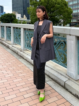 「ANDRESD（アンドレスド）のアイテム」を使った、ANDRESD staffさん（レディース・160cm）の夏コーディネート