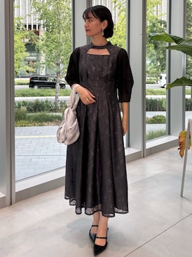 「アイテム（ドレス）」を使った、ANDRESD EC事業部さん（レディース・160cm）の秋コーディネート