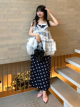 「ANDRESD（アンドレスド）のアイテム」を使った、ANDRESD staffさん（レディース・164cm）の夏コーディネート
