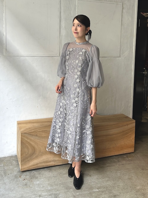 セール】フローラルパターンフレアドレス / floral pattern flare