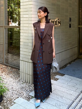 「ANDRESD（アンドレスド）のアイテム」を使った、ANDRESD staffさん（レディース・160cm）の夏コーディネート
