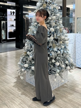 「アイテム（ドレス）」を使った、ANDRESD EC事業部さん（レディース・164cm）の冬コーディネート