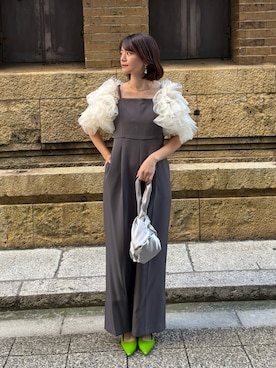 「クリスマス」｜「アイテム（アクセサリー）」を使った、ANDRESD EC事業部さん（レディース・160cm）の冬コーディネート