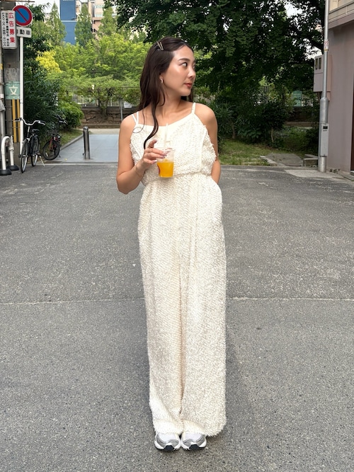 shaggy all in one dress / シャギーオールインワンドレス