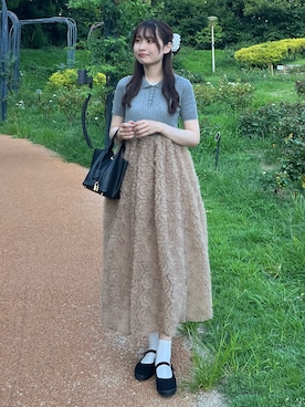 「アイテム（ドレス）」を使った、ANDRESD EC事業部さん（レディース・164cm）の夏コーディネート