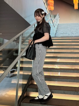 「アイテム（パンツドレス）」を使った、ANDRESD EC事業部さん（骨格ウェーブ・レディース・164cm）の夏コーディネート