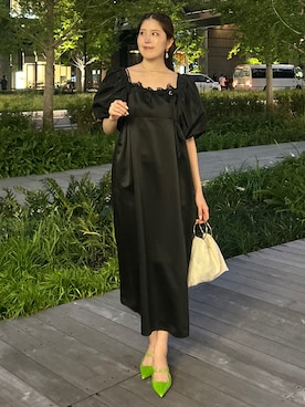 「アイテム（ドレス）」を使った、ANDRESD EC事業部さん（レディース・165cm）の秋コーディネート
