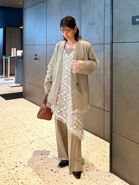 「ANDRESD（アンドレスド）のアイテム」を使った、ANDRESD staffさん（レディース・160cm）の春コーディネート