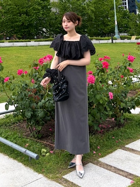 「ANDRESD（アンドレスド）のアイテム」を使った、ANDRESD staffさん（レディース・164cm）の夏コーディネート