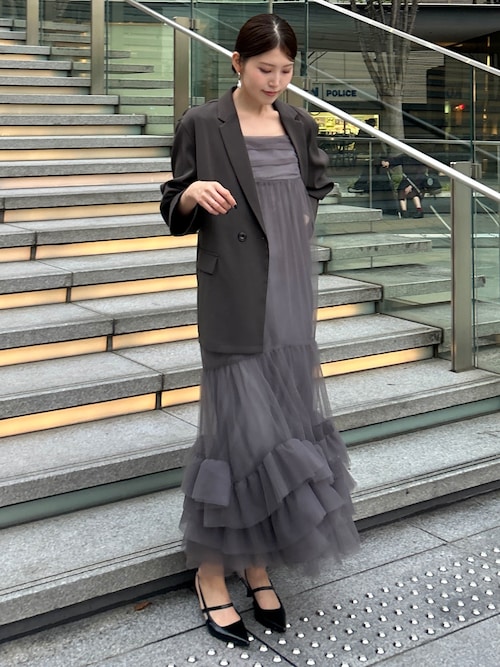 ANDRESD ドレス 「2点セットアイテム」ボリュームチュールジャケット