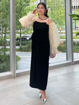 「アイテム（ドレス）」を使った、ANDRESD EC事業部さん（レディース・165cm）の秋コーディネート