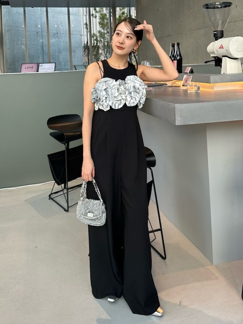 セール】ruffled bustier pants dress ラッフルビスチェパンツ