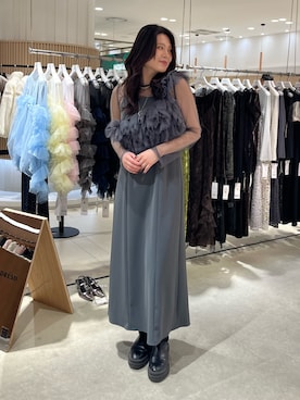 「アイテム（ワンピース/ドレス）」を使った、ANDRESD EC事業部さん（レディース・171cm）の冬コーディネート