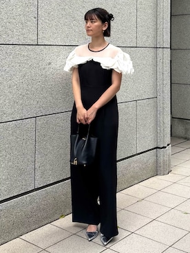 「アイテム（パンプス）」を使った、ANDRESD EC事業部さん（レディース・160cm）の夏コーディネート