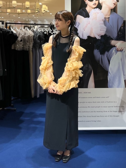 新品タグ付き　ANDRESD detached sleeve dress detached sleeve dress ディタッチドスリーブドレス（ドレス