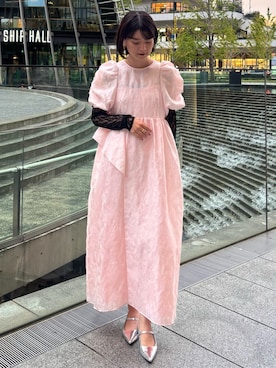 「アイテム（ドレス）」を使った、ANDRESD EC事業部さん（レディース・160cm）の秋コーディネート