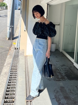 「アイテム（ドレス）」を使った、ANDRESD EC事業部さん（レディース・160cm）の夏コーディネート
