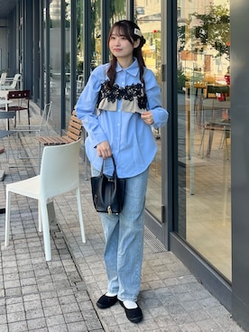 「アイテム（ドレス）」を使った、ANDRESD EC事業部さん（レディース・164cm）の夏コーディネート