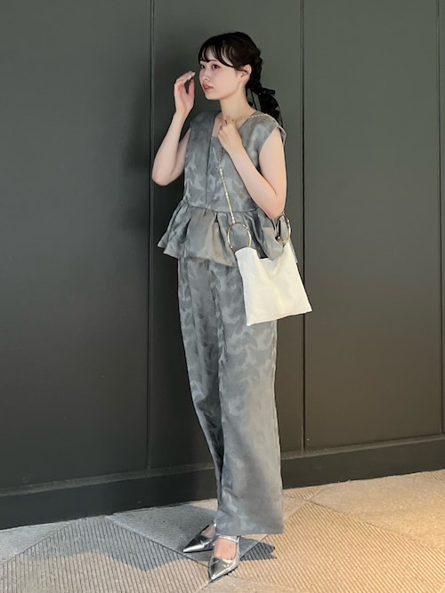 ANDRESD パンツドレス ペプラムセットアップドレス / peplum